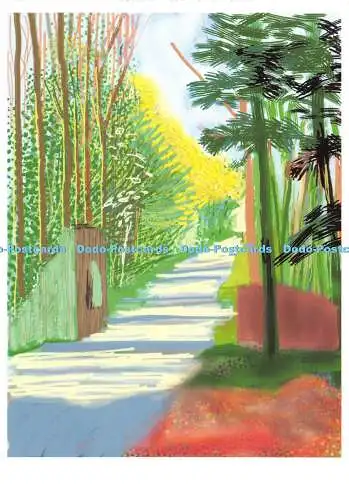 D034012 RadioTimes. David Hockney. iPad-Zeichnung ohne Titel 11. April 2011. Royal Ac