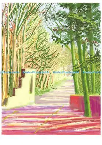 D034014 RadioTimes. David Hockney. iPad-Zeichnung ohne Titel 21. März 2011. Royal Ac