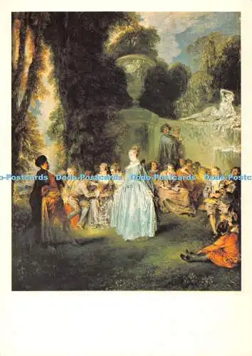 D034275 Antoine Watteau. 1684 1721. Fetes Venitiennes um 1718 19. National Ga