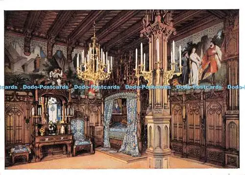 D034646 Schloss Neuschwanstein. Schlafzimmer. Tristans Abschied. 761. Martin Her