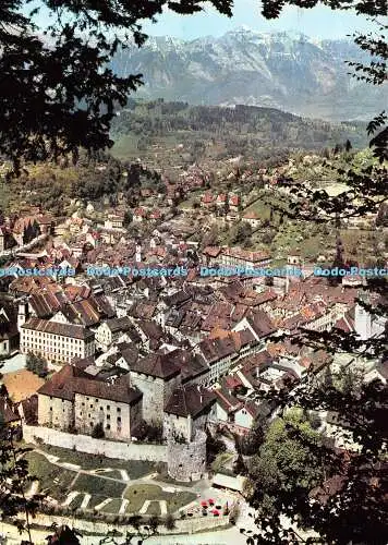 D035046 Feldkirch. Vorarlberg. Österreich mit Schattenburg. F16.131. Risch Lau