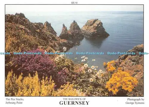 D035628 Die Vogtei von Guernsey. Die Erbsenstapel. Jerbourg Point. D.R. Photogr