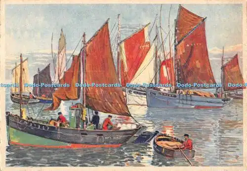 D065332 Schiffe auf See. Gaby. Artaud Freres. Postkarte