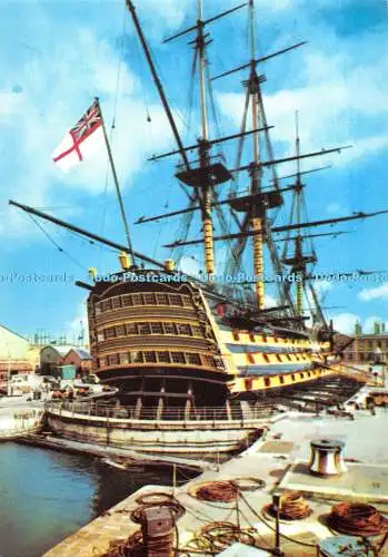 D067436 H.M.S. Victory. Fotopräzision. Postkarte