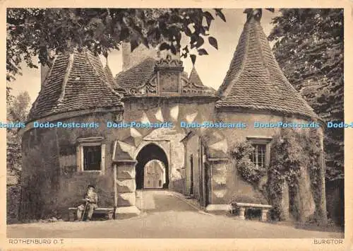 D065404 Rothenburg. O. T. Burgtor. Ernst Geissendorfer