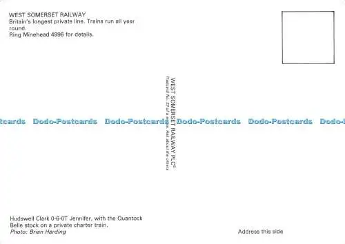 D067487 West Somerset Railway. Großbritannien längste Privatlinie. Züge fahren ganzjährig
