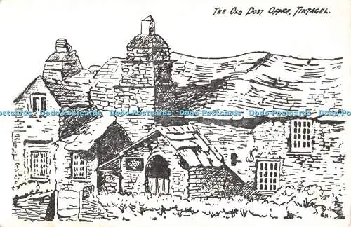 D069054 Tintagel. Die alte Post. Craft Shop Limited. Evelyn Hayes. 1971