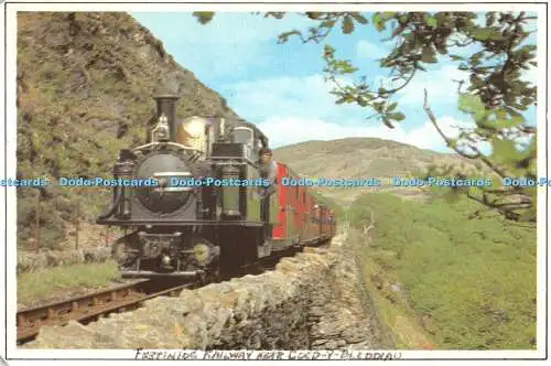 D065514 Festiniog Eisenbahn in der Nähe von Coed Y Bleddiau. Merddin Emrys. Farbe transparent