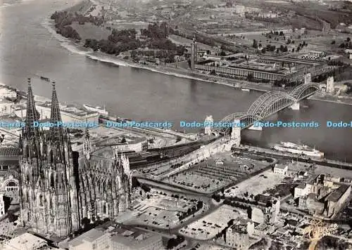 D065517 Köln am Rhein. Dom. Originalfoto. Agfa. Bahnhofsbuchhandlung Gerhard Lud