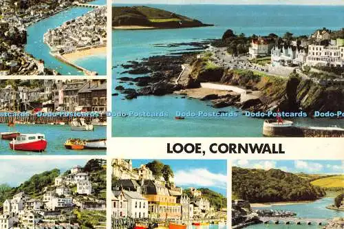 D069070 Cornwall. Looe. John Hinde. Multi View. 1981