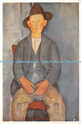 D062292 London. The Tate Gallery. Le Petit Paysan. Modigliani