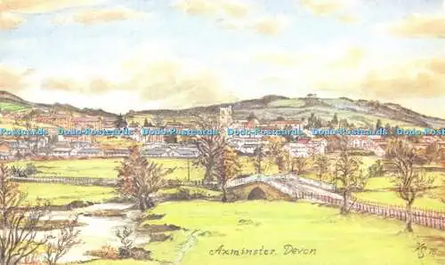 D065615 Axminster Devon. Harold Sheild. Gubbins und Smith Drucker