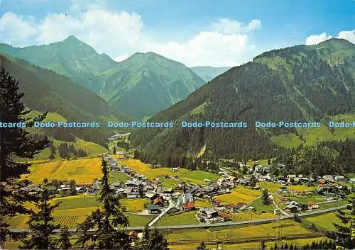 D065689 Bichlbach 1075m Tirol mit Rotem Stein 2369m. Franz Milz