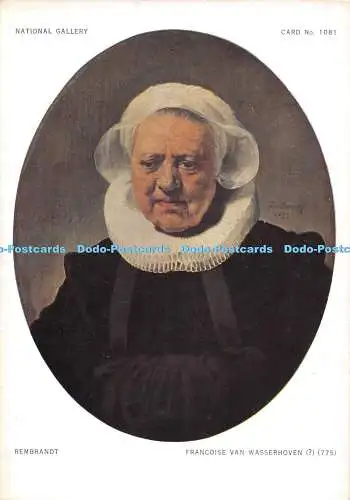 D069380 Nationalgalerie. Francoise Van Wasserhoven. Waterlow. Karten-Nr. 1081. Re