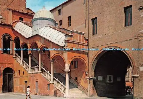 D069470 Ferrara. Scalone Ducale. Pietro Benvenuti. 1481. Rathausplatz. Cabic