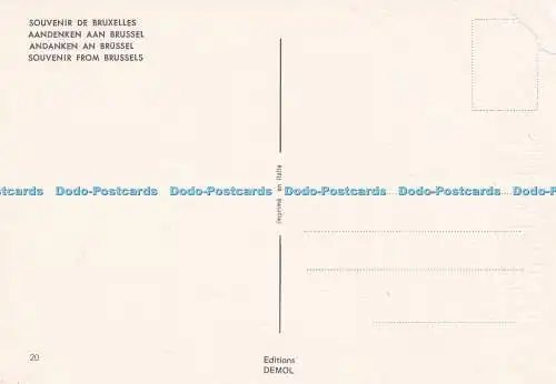 D068028 Souvenir aus Brüssel. Andanken an Brüssel. Demol. 20. Multi View