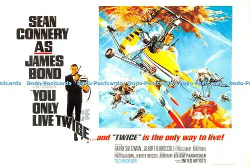 D071423 Code EO 00727 Serie 2 20er Set. Bond Classic Poster. You Only Live Tw