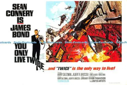 D071424 Code EO 00726 Serie 2 20er Set. Bond Classic Poster. You Only Live Tw