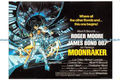 D071427 Code EO 00734. Serie 2 20er Set. Bond Classic Poster. Moonraker. 1979