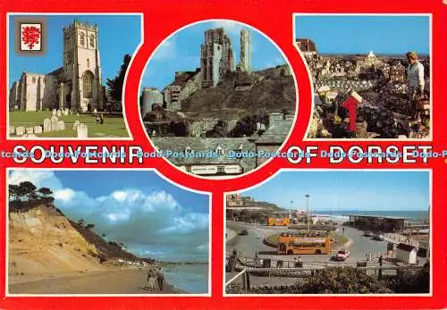 D073817 Souvenir of Dorset. Fisa. Multi View. 1984