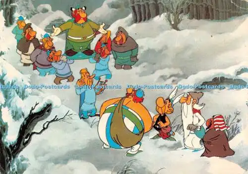 D074255 Aufbruch im Gallischen Dorf. Asterix. Obelix und Miraculix Suchen Abenteuer