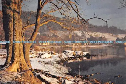 D074421 Ambleside. Winterabend. Waterhead. J. Arthur Dixon. John A. Dodding