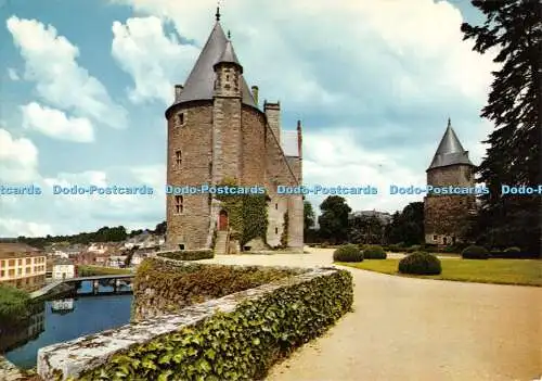 D074433 Josselin. Morbihan. La Terrasse du Chateu. Pierre Artaud. Gabier. Marke