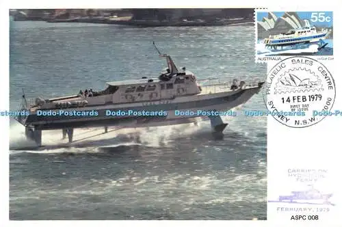 D074513 H.V. Curl Curl. Eines der Tragflügelbootflotten, die von Sydney nach Man
