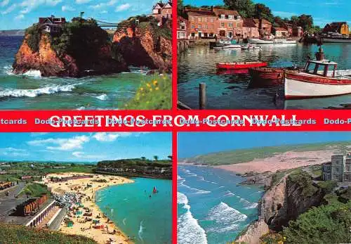 D074733 Grüße aus Cornwall. Hinde. Multi View