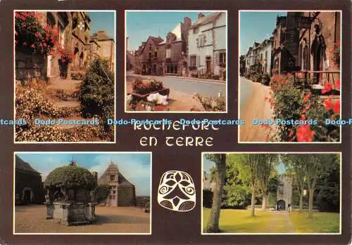 D075939 Rochefort en Terre. Dorffleuri. la place et le chateau. Art Jos. Mul