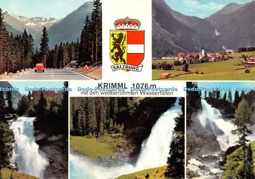 D074861 Krimml mit den weltberuhmten Wasserfallen. Alpina. C. Jurischek. Salzbur