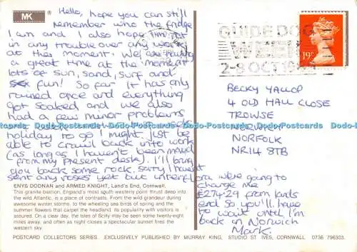 D073645 Lands End. Cornwall. Enys Dodnan und Armed Knight. Murray King. Collecto
