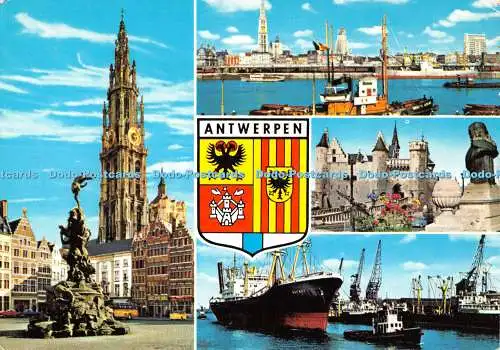 D077556 Antwerpen. Grüße aus Antwerpen. Van Mieghem. Multi View