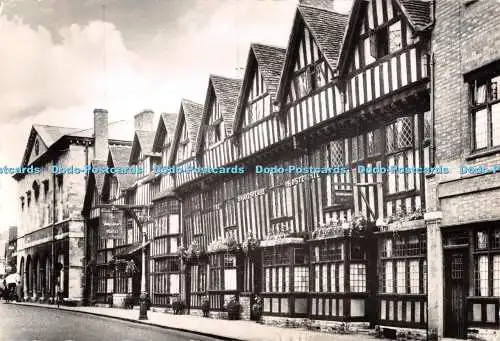 D075146 Stratford Upon Avon. Das Shakespeare Hotel und Rathaus. Valentinstag. RP