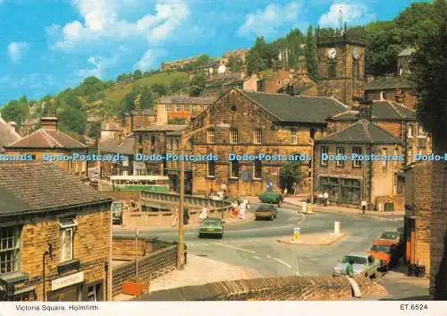 D076374 Holmfirth. Victoria Square. Bamforth. Farbe glänzend. Serie ansehen