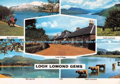D077627 Loch Lomond Edelsteine. 1281. Heil Caledonia. Whiteholme. 1982. Multi View