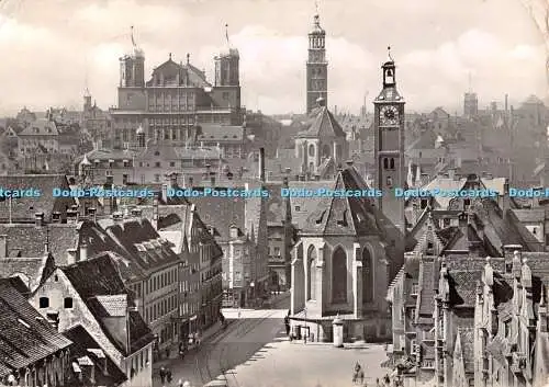 D075200 Augsburg. Altstadt vor der Zerstorung. Rolf Kellner. J. Velten. Nr. 5709