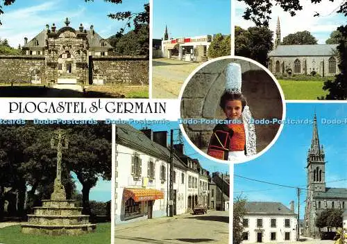 D076401 Plogastel St. German. En Bretagne. Le Bourg. Y. C. A. Y. R. Caoudal. Mul