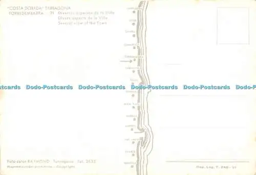 D076490 Torredembarra. Costa Dorada. Mehrere Ansichten der Stadt. Raymond. Multi Vi