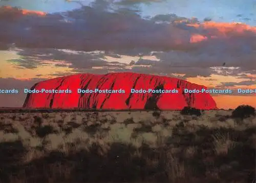 D077745 Ayers Rock at Sunset. Barker Souvenirs