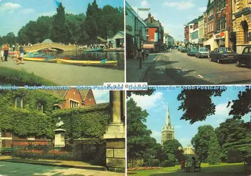 D075336 Kettering. Bootssee. High Street. Manor Gardens. Alfred Ost Statue.