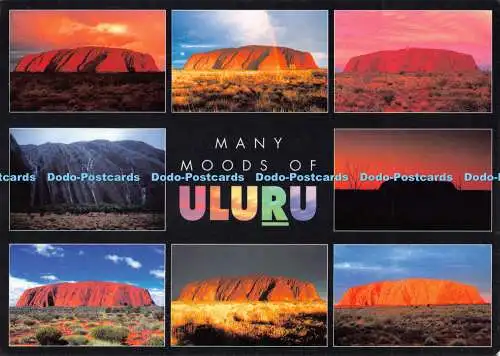 D076537 Viele Stimmungen des Uluru. Barker Souvenirs. Multi View