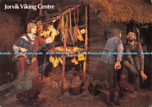 D080476 Jorvik Viking Center. Wikinger Handwerker. Seven Leather Shop. E. T. W. Den