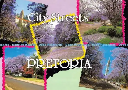 D076588 Pretoria. Stadtstraßen. Südafrika. Kunstverlag. Multi View. 1999