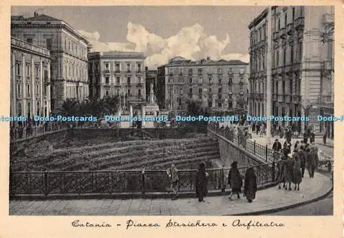 D079097 Catania. Piazza Stesichera e Anfiteatro. Francesco Speranza. Piazza Duom