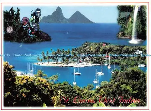 D077913 St. Lucia. Westindien. Ein karibisches Geschenk. Caribbean Lady. St. Lucia West