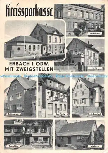 D076692 Kreissparkasse. Erbach I. Odw mit Zweigstellen. Hochst. Bad König. Werne