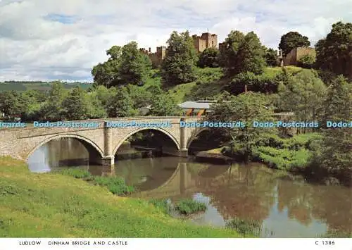 D080616 Ludlow. Dinham Bridge und Castle. C 1386. Richter