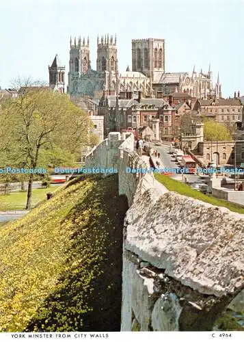 D076732 Yorker Münster von der Stadtmauer. Richter. C. 4964