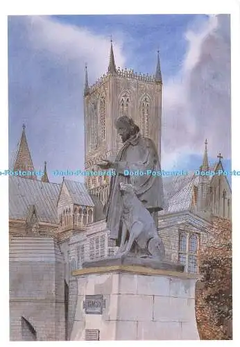 D076779 Lincoln. Die Tennyson Statue. David Cuppleditch